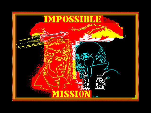 Impossible Mission title screen for ZX Spectrum